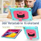 360 Degree Rotation Turntable Contrast Color Robot Shockproof Silicone + PC Protective Case with Holder For iPad 10.2 / 10.2 (2020) / Pro 10.5(Mint Green + Rose Red) - 3
