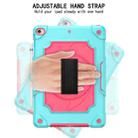360 Degree Rotation Turntable Contrast Color Robot Shockproof Silicone + PC Protective Case with Holder For iPad 10.2 / 10.2 (2020) / Pro 10.5(Mint Green + Rose Red) - 4