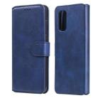 For OPPO Realme 7 5G / Realme V5 Classic Calf Texture PU + TPU Horizontal Flip Leather Case, with Holder & Card Slots & Wallet(Blue) - 1