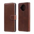 For Xiaomi Mi 10T Lite 5G / Redmi Note 9 Pro 5G Classic Calf Texture PU + TPU Horizontal Flip Leather Case, with Holder & Card Slots & Wallet(Brown) - 1