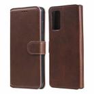 For Xiaomi Poco M3 / Redmi Note 9 4G Classic Calf Texture PU + TPU Horizontal Flip Leather Case, with Holder & Card Slots & Wallet(Brown) - 1