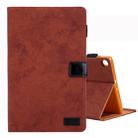 For Galaxy Tab A 10.1 (2019) Business Style Horizontal Flip Leather Case, with Holder & Card Slot & Photo Frame & Sleep / Wake-up Function(Brown) - 1