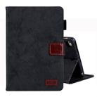 For iPad Mini 1 / 2 / 3 / 4 Business Style Horizontal Flip Leather Case, with Holder & Card Slot & Photo Frame & Sleep / Wake-up Function(Black) - 1