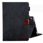 For iPad 10.2 2021 / 2020 / 2019 Business Style Horizontal Flip Leather Case, with Holder & Card Slot & Photo Frame & Sleep / Wake-up Function(Black) - 1