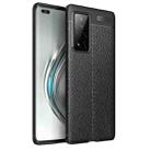 For Huawei Honor V40 Litchi Texture TPU Shockproof Case(Black) - 1
