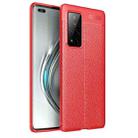 For Huawei Honor V40 Litchi Texture TPU Shockproof Case(Red) - 1