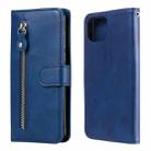 For OPPO F17 Pro / A93 Fashion Calf Texture Zipper Horizontal Flip Leather Case with Holder & Card Slots & Wallet(Blue) - 1