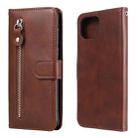 For OPPO F17 Pro / A93 Fashion Calf Texture Zipper Horizontal Flip Leather Case with Holder & Card Slots & Wallet(Brown) - 1