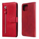 For OPPO F17 Pro / A93 Fashion Calf Texture Zipper Horizontal Flip Leather Case with Holder & Card Slots & Wallet(Red) - 1