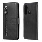 For OPPO Realme 5 / 5s / C3 Fashion Calf Texture Zipper Horizontal Flip Leather Case with Holder & Card Slots & Wallet(Black) - 1