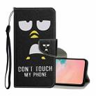 For Samsung Galaxy A02s (US Edition) Colored Drawing Pattern Horizontal Flip Leather Case with Holder & Card Slots & Wallet & Lanyard(Penguin) - 1