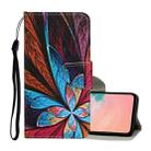 For Samsung Galaxy A52 5G / 4G Colored Drawing Pattern Horizontal Flip Leather Case with Holder & Card Slots & Wallet & Lanyard(Colorful Flowers) - 1
