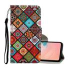 For Samsung Galaxy S21 5G Colored Drawing Pattern Horizontal Flip Leather Case with Holder & Card Slots & Wallet & Lanyard(Ethnic Style) - 1