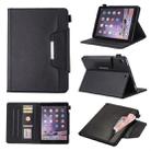 For iPad 10.2 2021 / 2020 / 2019 Business Style Horizontal Flip Leather Case with Holder & Card Slot & Photo Frame & Wallet(Black) - 1