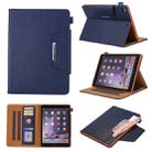 For iPad 10.2 2021 / 2020 / 2019 Business Style Horizontal Flip Leather Case with Holder & Card Slot & Photo Frame & Wallet(Blue) - 1