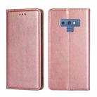 For Samsung Galaxy Note9 PU + TPU Gloss Oil Solid Color Magnetic Horizontal Flip Leather Case with Holder & Card Slot & Wallet(Rose Gold) - 1