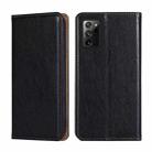 For Samsung Galaxy Note20 Ultra PU + TPU Gloss Oil Solid Color Magnetic Horizontal Flip Leather Case with Holder & Card Slot & Wallet(Black) - 1