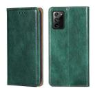 For Samsung Galaxy Note20 Ultra PU + TPU Gloss Oil Solid Color Magnetic Horizontal Flip Leather Case with Holder & Card Slot & Wallet(Green) - 1