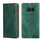 For Samsung Galaxy S8 PU + TPU Gloss Oil Solid Color Magnetic Horizontal Flip Leather Case with Holder & Card Slot & Wallet(Green) - 1