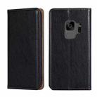 For Samsung Galaxy S9 PU + TPU Gloss Oil Solid Color Magnetic Horizontal Flip Leather Case with Holder & Card Slot & Wallet(Black) - 1