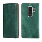 For Samsung Galaxy S9+ PU + TPU Gloss Oil Solid Color Magnetic Horizontal Flip Leather Case with Holder & Card Slot & Wallet(Green) - 1