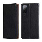 For Samsung Galaxy S20 FE PU + TPU Gloss Oil Solid Color Magnetic Horizontal Flip Leather Case with Holder & Card Slot & Wallet(Black) - 1