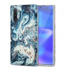 For Samsung Galaxy Note10 TPU Gilt Marble Pattern Protective Case(Blue) - 1