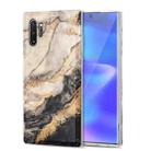 For Samsung Galaxy Note10+ TPU Gilt Marble Pattern Protective Case(Black Grey) - 1