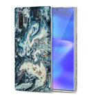 For Samsung Galaxy Note10+ TPU Gilt Marble Pattern Protective Case(Blue) - 1