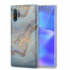 For Samsung Galaxy Note10+ TPU Gilt Marble Pattern Protective Case(Light Blue) - 1