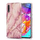 For Samsung Galaxy A70 TPU Gilt Marble Pattern Protective Case(Pink) - 1