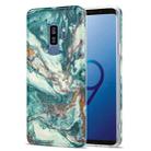 For Samsung Galaxy S9+ TPU Gilt Marble Pattern Protective Case(Green) - 1