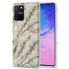 For Samsung Galaxy S10 Lite TPU Gilt Marble Pattern Protective Case(Grey) - 1