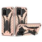 For Samsung Galaxy A02s (EU Version) Shockproof TPU + PC Protective Case with Holder(Rose Gold) - 1