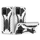For Samsung Galaxy A02s (EU Version) Shockproof TPU + PC Protective Case with Holder(Silver) - 1