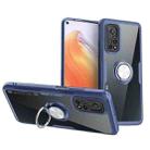 For Xiaomi Mi 10T Pro 5G Shockproof Transparent TPU + Acrylic Protective Case with Ring Holder(Navy Blue) - 1