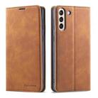 For Samsung Galaxy S21+ 5G Forwenw Dream Series Oil Edge Strong Magnetism Horizontal Flip Leather Case with Holder & Card Slots & Wallet & Photo Frame(Brown) - 1