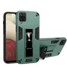 For Samsung Galaxy S20 FE 2 in 1 PC + TPU Shockproof Protective Case with Invisible Holder(Dark Green) - 1