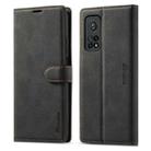 For Xiaomi Mi 10T Pro Forwenw F1 Series Matte Strong Magnetism Horizontal Flip Leather Case with Holder & Card Slots & Wallet & Photo Frame(Black) - 1