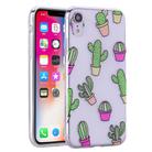 For iPhone X / XS Coloured Drawing Pattern Highly Transparent TPU Protective Case(Cactus) - 1