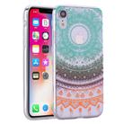 For iPhone X / XS Coloured Drawing Pattern Highly Transparent TPU Protective Case(Colored Flower) - 1
