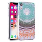 For iPhone X / XS Coloured Drawing Pattern Highly Transparent TPU Protective Case(Colored Flower) - 1