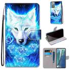 For Samsung Galaxy Note 20 Coloured Drawing Cross Texture Horizontal Flip PU Leather Case with Holder & Card Slots & Wallet & Lanyard(Dick Rose Wolf) - 1
