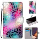 For Samsung Galaxy Note 20 Ultra Coloured Drawing Cross Texture Horizontal Flip PU Leather Case with Holder & Card Slots & Wallet & Lanyard(Translucent Glass) - 1