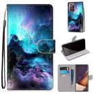For Samsung Galaxy Note 20 Ultra Coloured Drawing Cross Texture Horizontal Flip PU Leather Case with Holder & Card Slots & Wallet & Lanyard(Colorful Clouds) - 1