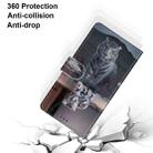 For Samsung Galaxy S21 5G Coloured Drawing Cross Texture Horizontal Flip PU Leather Case with Holder & Card Slots & Wallet & Lanyard(Cat Becomes Tiger) - 5