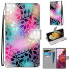 For Samsung Galaxy S21 Ultra 5G Coloured Drawing Cross Texture Horizontal Flip PU Leather Case with Holder & Card Slots & Wallet & Lanyard(Translucent Glass) - 1
