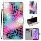 For Xiaomi Redmi 9 Coloured Drawing Cross Texture Horizontal Flip PU Leather Case with Holder & Card Slots & Wallet & Lanyard(Translucent Glass) - 1