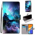 For Xiaomi Redmi 9C Coloured Drawing Cross Texture Horizontal Flip PU Leather Case with Holder & Card Slots & Wallet & Lanyard(Colorful Clouds) - 1