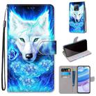 For Xiaomi Redmi 10X 5G / 10X Pro 5G Coloured Drawing Cross Texture Horizontal Flip PU Leather Case with Holder & Card Slots & Wallet & Lanyard(Dick Rose Wolf) - 1
